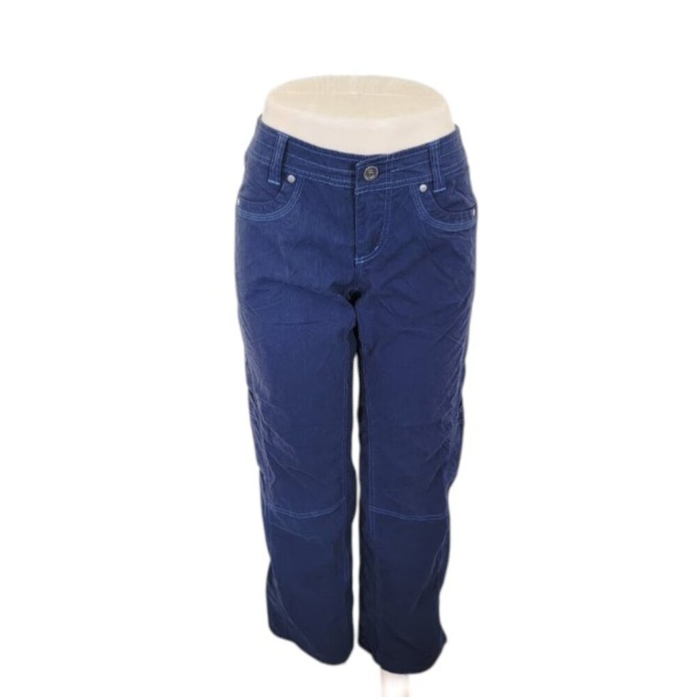 Kuhl Women's Navy High-Rise Dark Outdoor Trail Classic Cargo Pants Size 10
